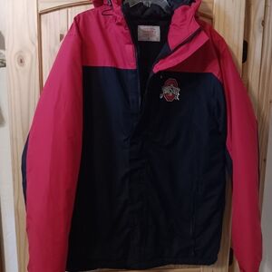 Ohio State Red and Black Jacket Mens XL